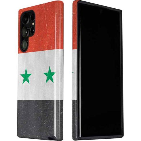 Syria Flag Distressed Galaxy S22 Ultra Pro Case